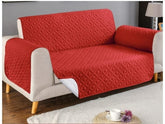 Ultrasonic Quilted Sofa Covers-Maroon Color